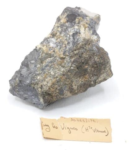 Wolfram, Scheelite et Arsénopyrite, Puy-les-Vignes, Haute-Vienne.