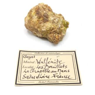 Wulfénite & Pyromorphite, Les Douillets, Vandenesse, Saône-et-Loire.