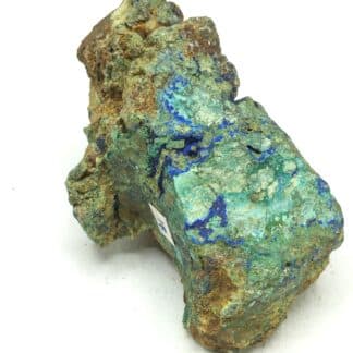 Bournonite, Azurite et Bindheimite, La Sanguinède, Saint-Laurent-le-Minier, Gard.