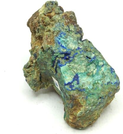 Bournonite, Azurite et Bindheimite, La Sanguinède, Saint-Laurent-le-Minier, Gard.