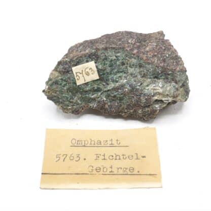 Omphazit (Omphacite), Fichtelgebirge, Bavière, Allemagne