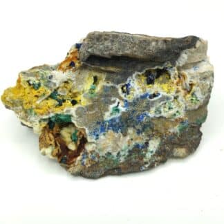 Azurite, Malachite & Bindheimite, Le Mas Dieu, Gard.