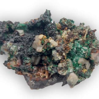 Cérusite et Malachite, La caunette, Salsigne, Aude.