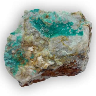 Cornwallite et Malachite, La Verrière, Les Ardillats, Rhône.