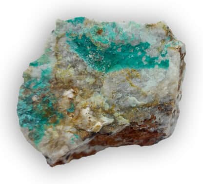 Cornwallite et Malachite, La Verrière, Les Ardillats, Rhône.