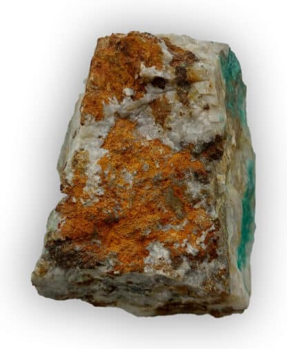 Cornwallite et Malachite, La Verrière, Les Ardillats, Rhône.