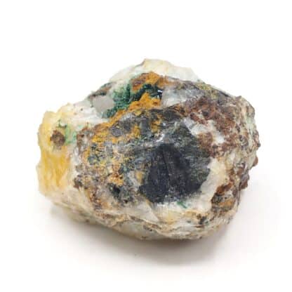 Malachite, Chalcopyrite & Galène, Steinbach, Haut-Rhin, Alsace.