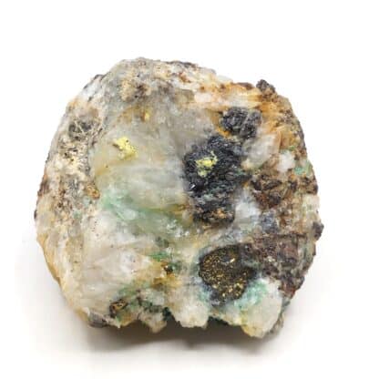 Malachite, Chalcopyrite & Galène, Steinbach, Haut-Rhin, Alsace.