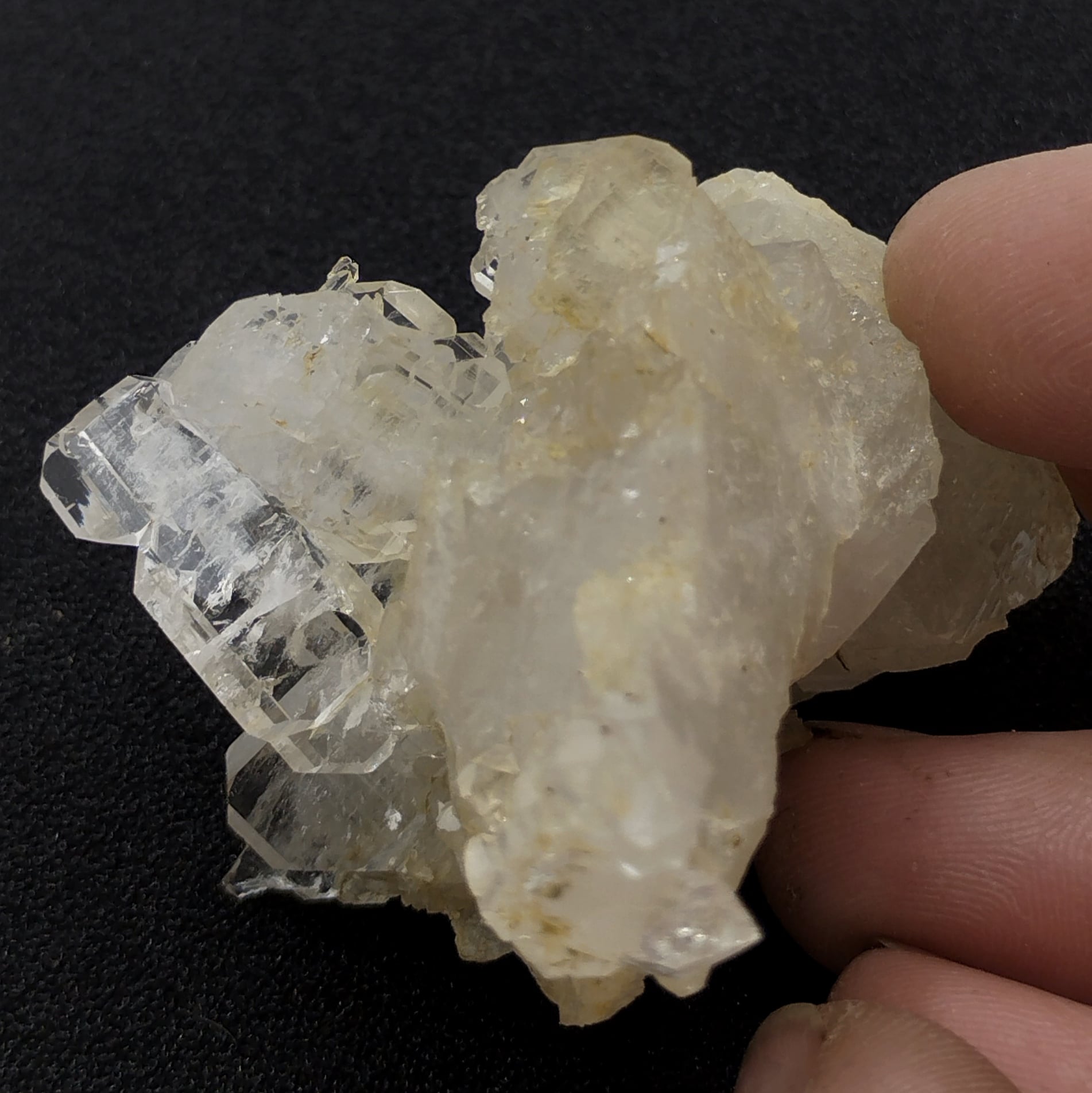 Quartz à âme, Glacier des Glaciers, Tarentaise, Savoie.