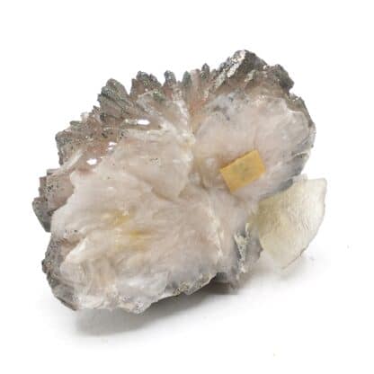 Fluorite & Pyrite sur Baryte, Chaillac, Indre.