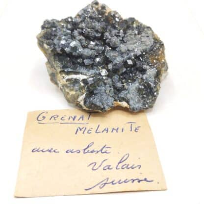 Mélanite (Grenat), Rimpfischwange, Valais, Suisse.