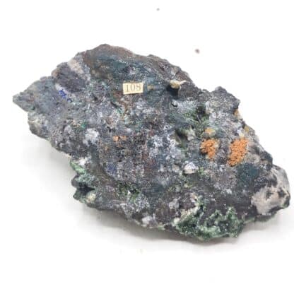 Cupro-Adamite & Tennantite, Tsumeb, Namibie.