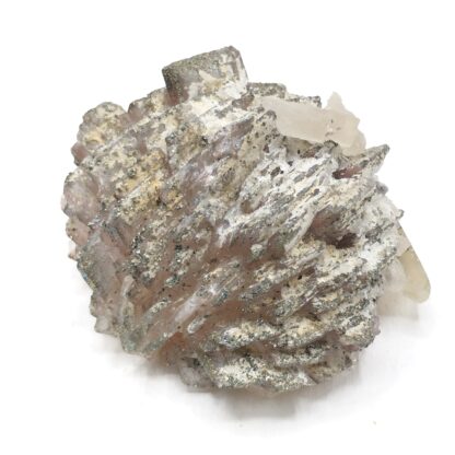 Fluorite & Pyrite sur Baryte, Chaillac, Indre.