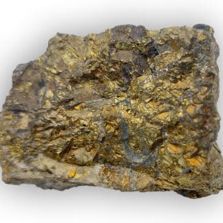 Chalcopyrite et Chalcocite, Salsigne, Aude.