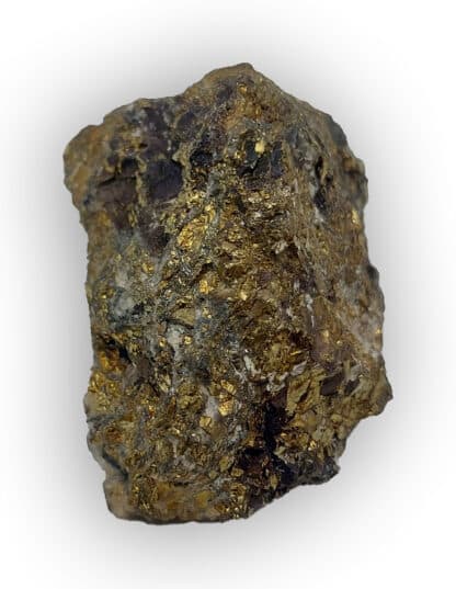 Chalcopyrite et Chalcocite, Salsigne, Aude.