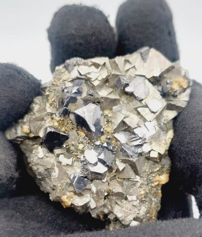 Galène, Arsénopyrite, Dolomie et Pyrite, Freiberg, Saxe, Allemagne.