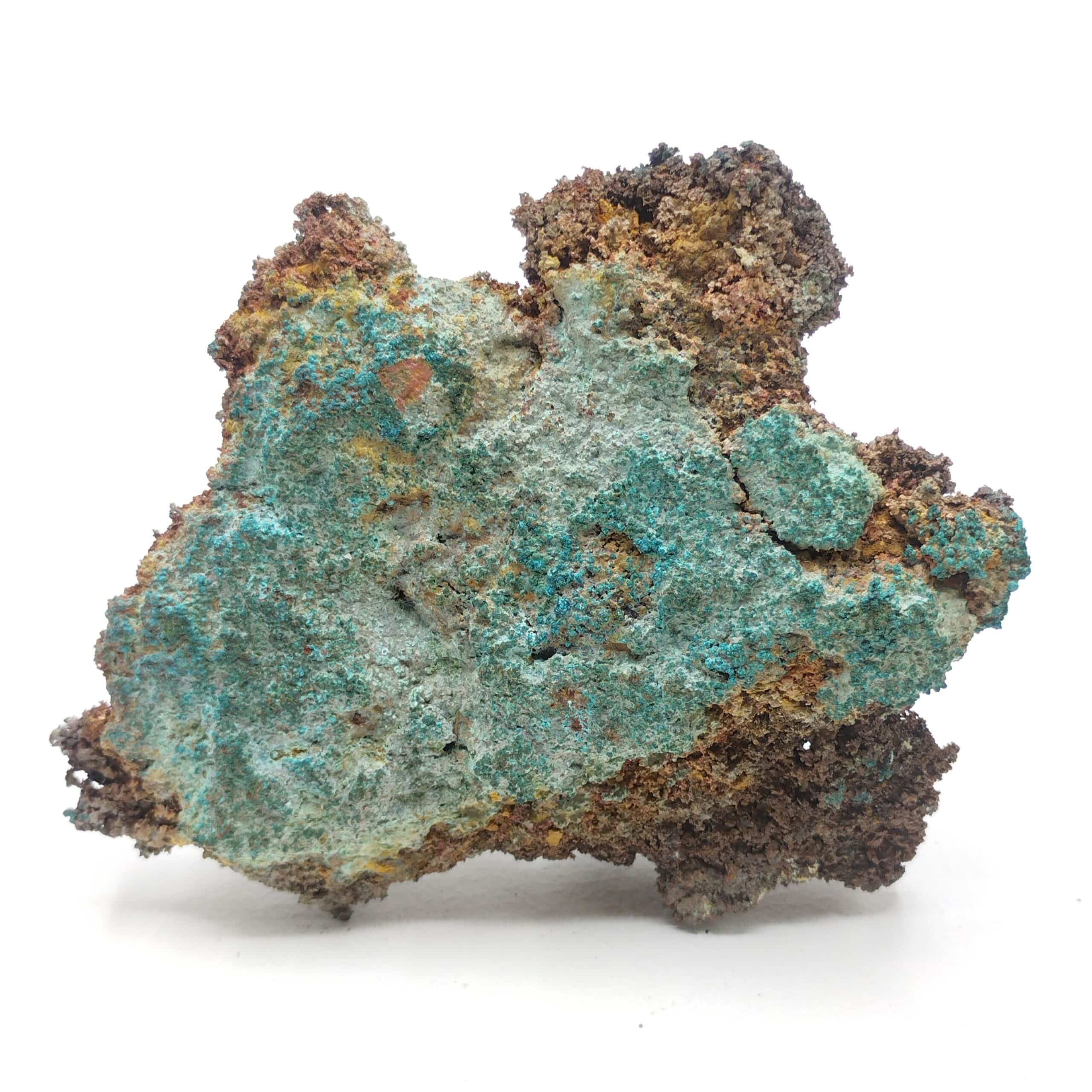 Cuivre natif & Atacamite, Houghton County, Michigan, USA.