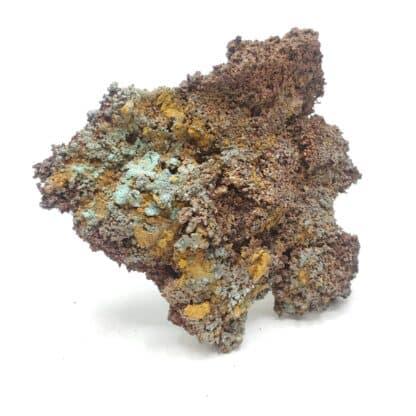 Cuivre natif & Atacamite, Houghton County, Michigan, USA.