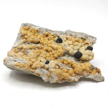 Sphalérite (Blende), Dolomite & Calcite, Obergesteln, Valais, Suisse.