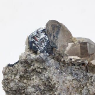 Hématite, Rutile & Quartz, Cavradi, Suisse.