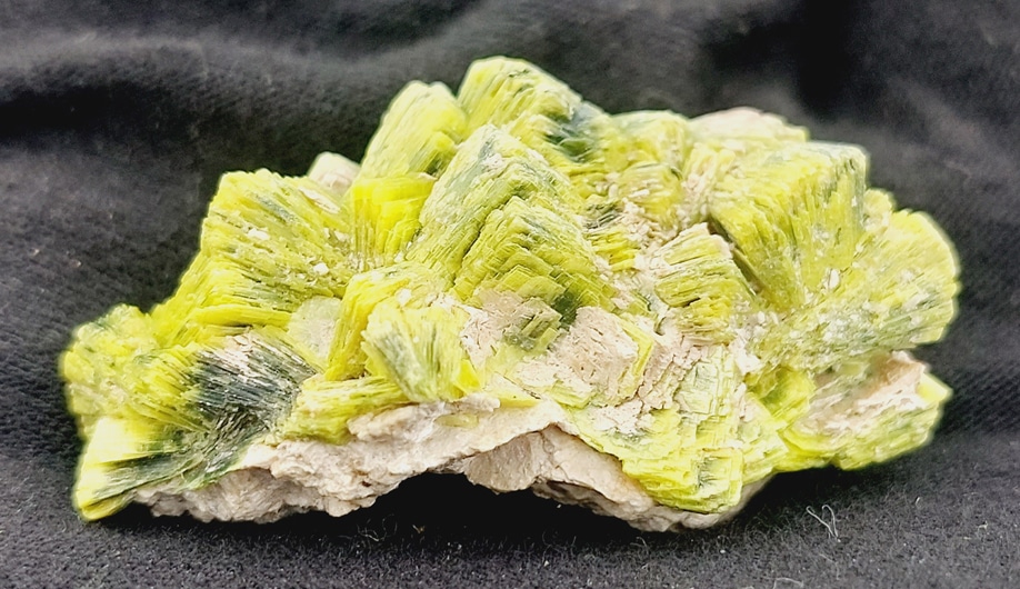 Autunite, Spokane, Washington, USA.