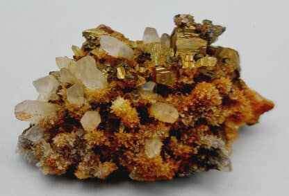 Pyrite, Chalcopyrite et Quartz, Cavnic, Roumanie.