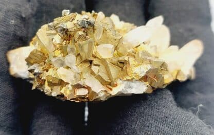 Pyrite, Chalcopyrite et Quartz, Cavnic, Roumanie.