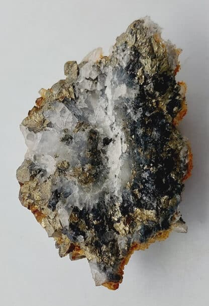 Pyrite, Chalcopyrite et Quartz, Cavnic, Roumanie.