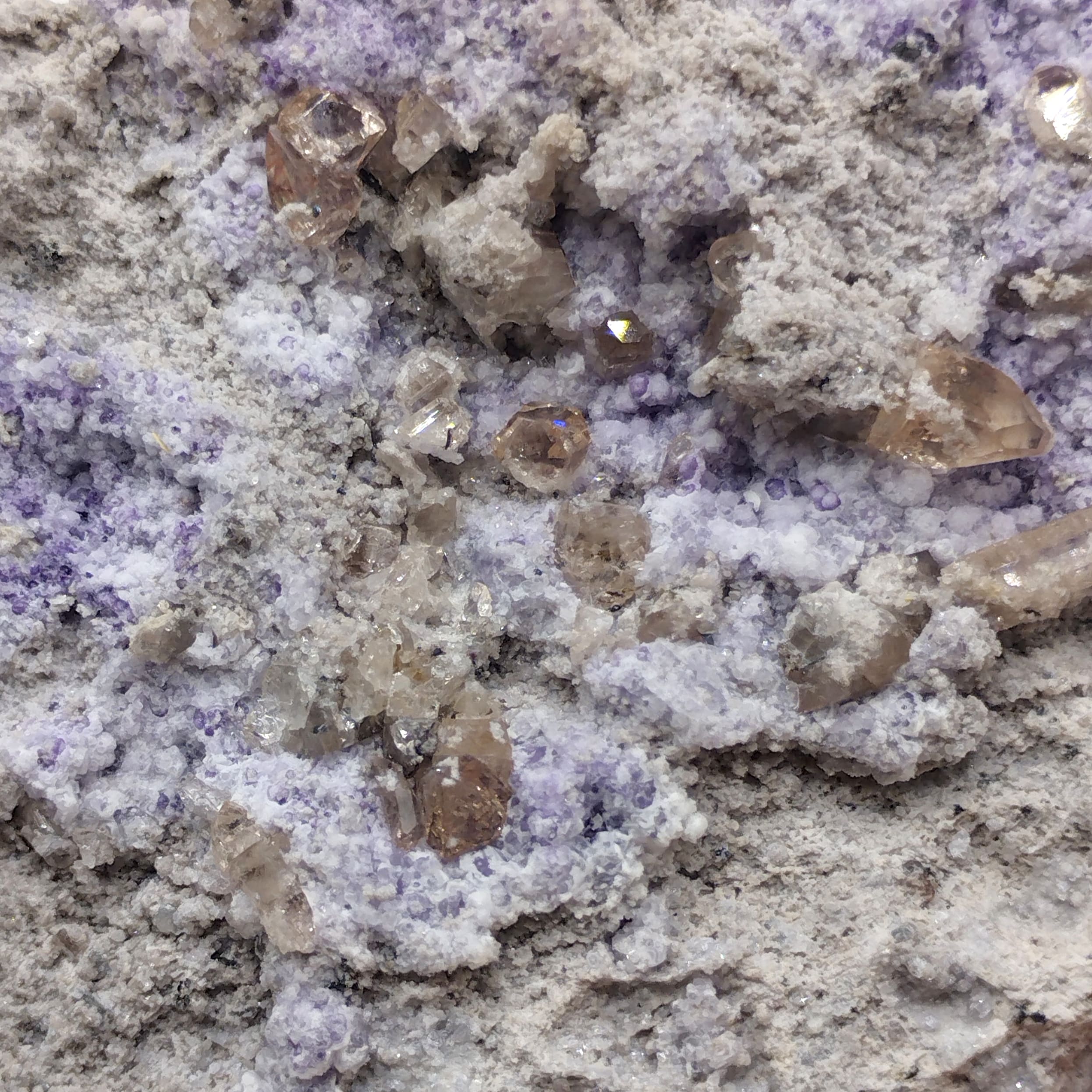 Topaze & Fluorite, Thomas Range, Arizona, USA (États-Unis).