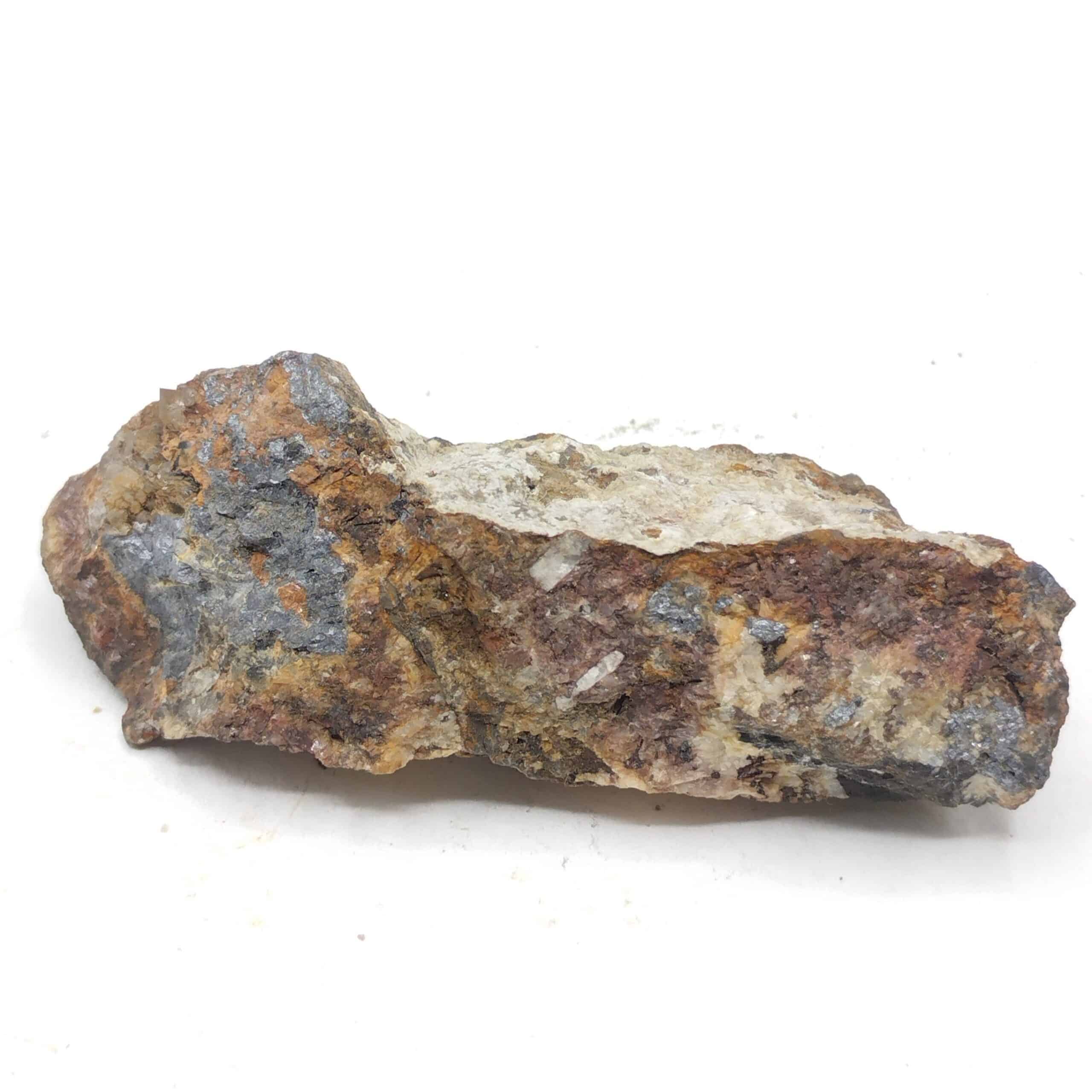 Géocronite & Sidérite, Mine des Cougnasses, Orpierre, Hautes-Alpes.