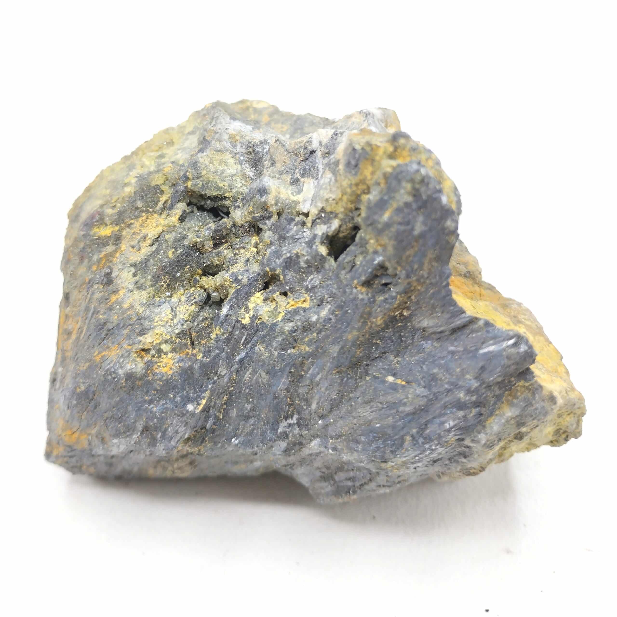 Stibine & Stibiconite, Mine de La Forge, Leyvaux, Puy-de-Dôme.