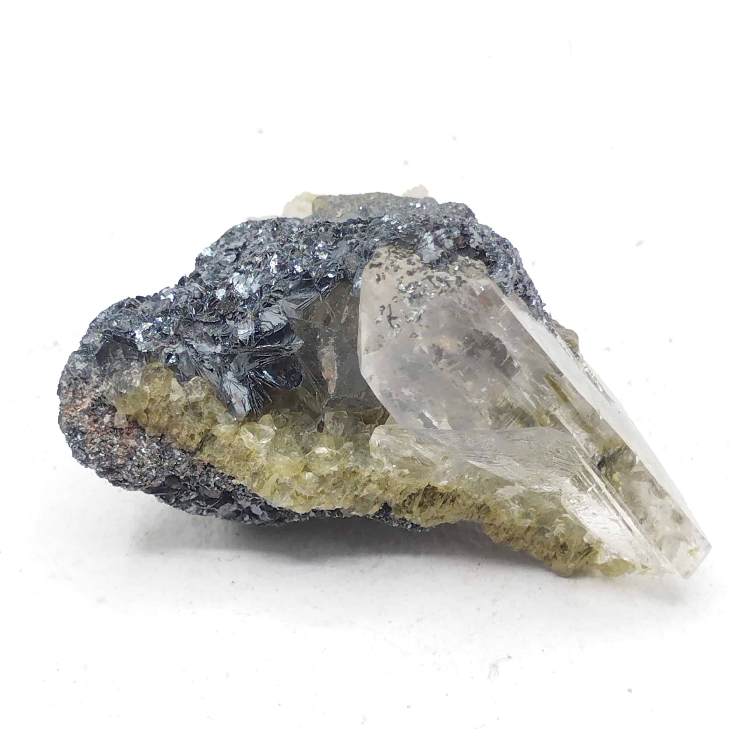 Hématite, Quartz & Épidote, Col de la Furka, Suisse.