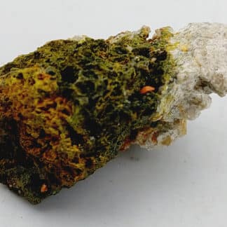 Crocoïte et Pyromorphite, Filon du Cantonnier, Nontron, Dordogne.