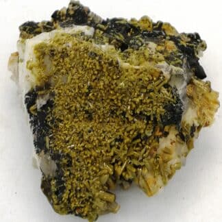 Pyromorphite, baryte, Les Farges, Ussel, Corrèze, Limousin.