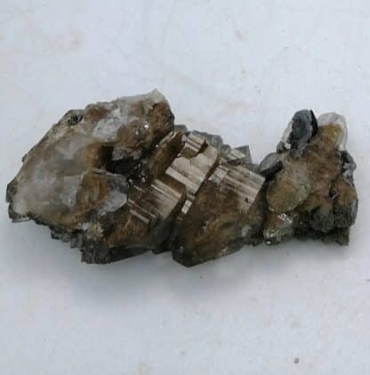 Quartz, rutile ps anatase, Notre-Dame-du-Cruet, Savoie.