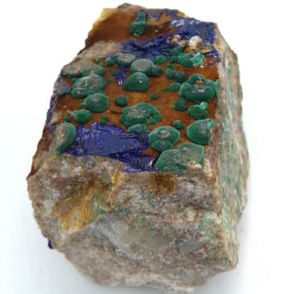 Azurite et malachite, Mine de Cap Garonne, Le Pradet, Var.