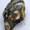 Azurite, tétraédrite, chalcopyrite, le Mas Dieu, Gard.