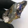 Azurite, tétraédrite, chalcopyrite, le Mas Dieu, Gard.