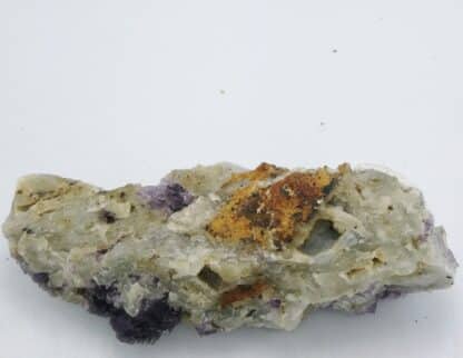 Fluorite, quartz, Pont des Bouyges, Moustier-Ventadour, Corrèze.