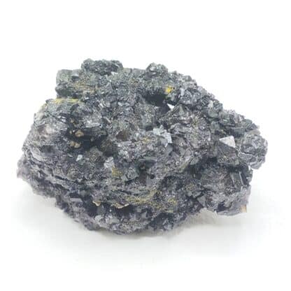 Ammoniozippéite & Fluorite Antozonite, Puits 5 de Margnac, Haute-Vienne.
