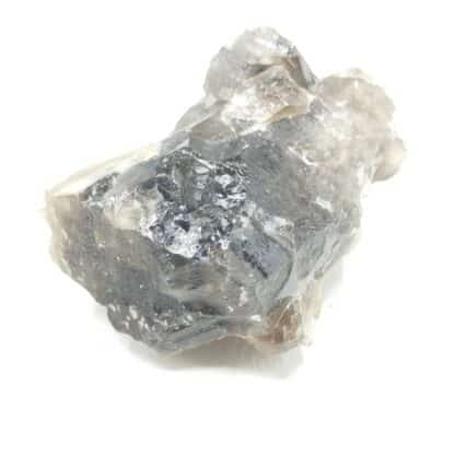 Scheelite sur Quartz fumé, Sauberg, Ehrenfriedersdorf, Saxe, Allemagne.