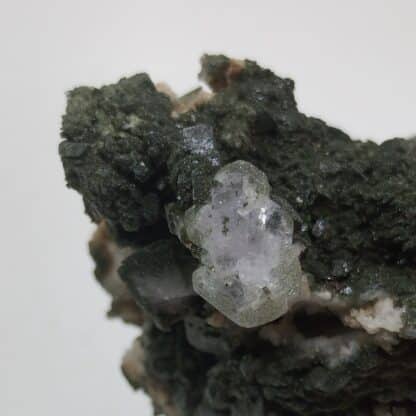 Apatite sur Albite, Piz Miez, Grisons, Suisse.