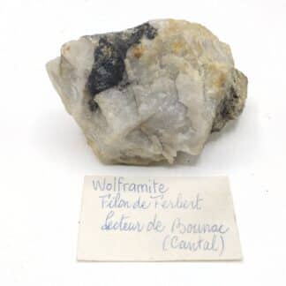 Wolframite, Filon de Ferbert, Bonnac, Cantal.