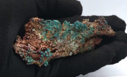 Cuivre natif & Atacamite, Houghton County, Michigan, USA.