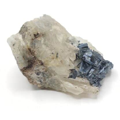 Stibine sur Quartz, Mine de Ty Gardien, Quimper, Finistère.