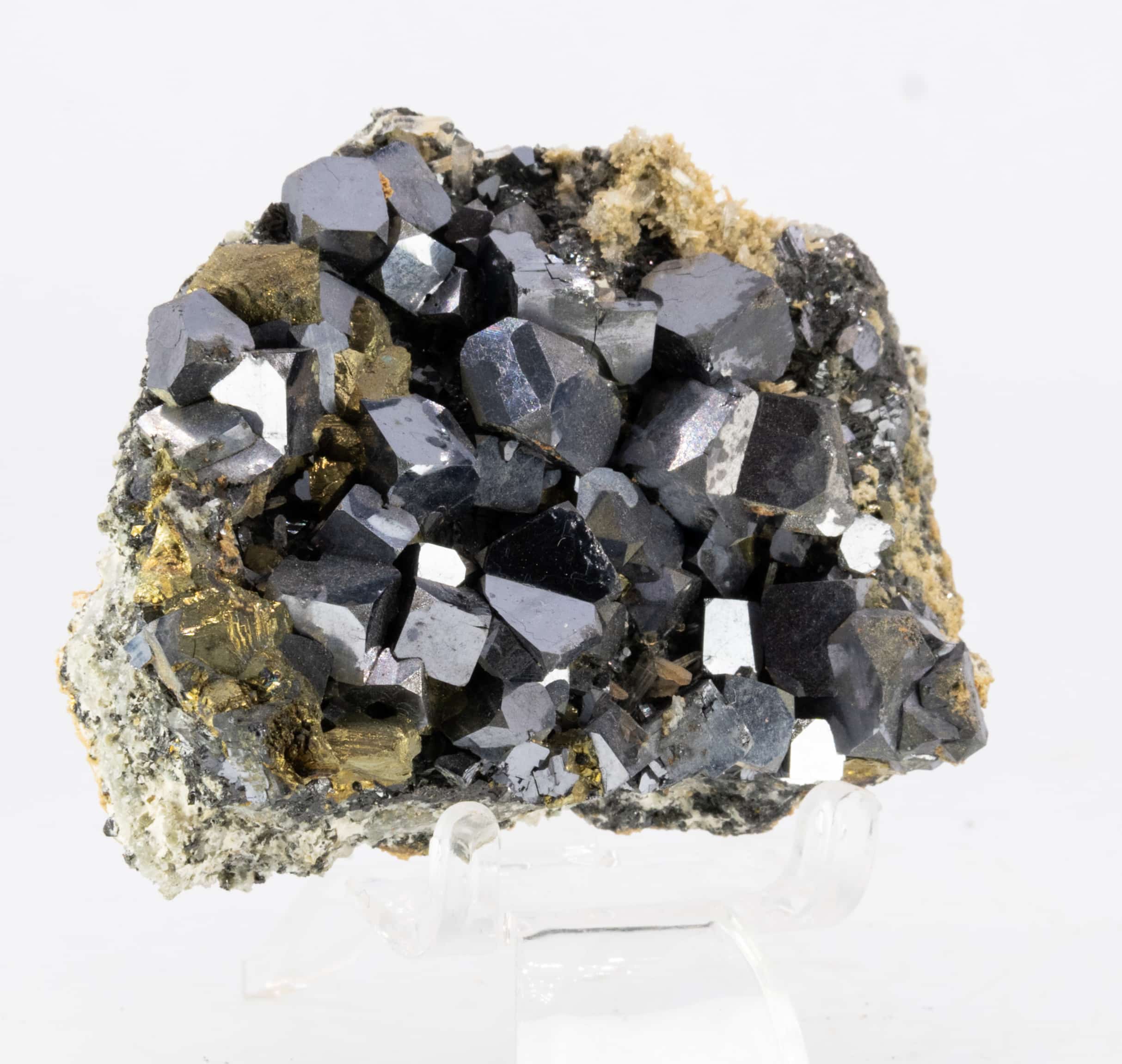 Galène et Chalcopyrite, Madan, Bulgarie.