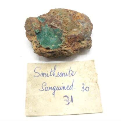 Smithsonite, La Sanguinède, Saint-Laurent-le-Minier, Gard.