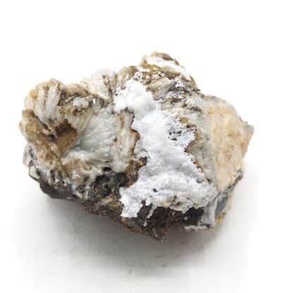 Hydrozincite, Smithsonite & Baryte, La Sanguinède, Gard.