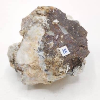 Hydrozincite, Smithsonite & Baryte, La Sanguinède, Gard.