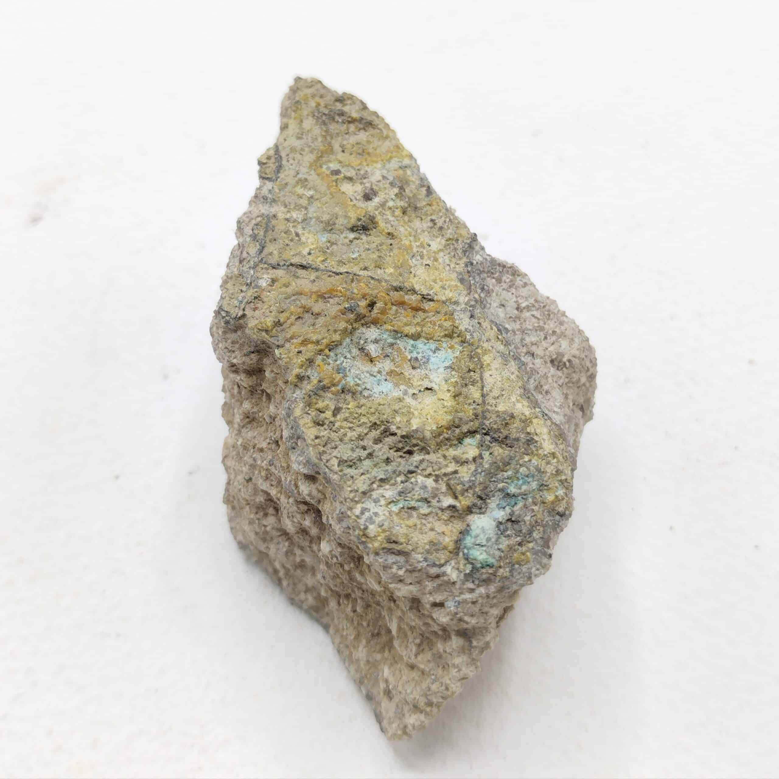 Mimétite & Chrysocolle, Anozel, Vosges.